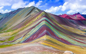 Rainbow Mountain from Ollantaytambo