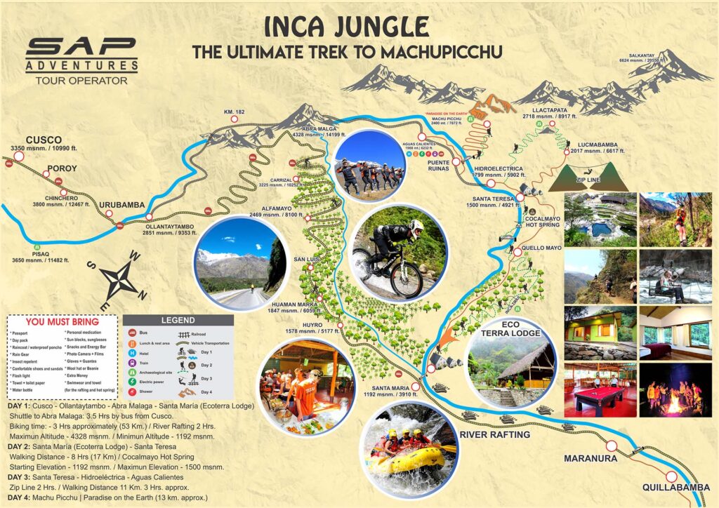 Inca Jungle Map