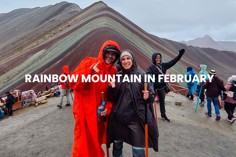 rainbow mountain in february