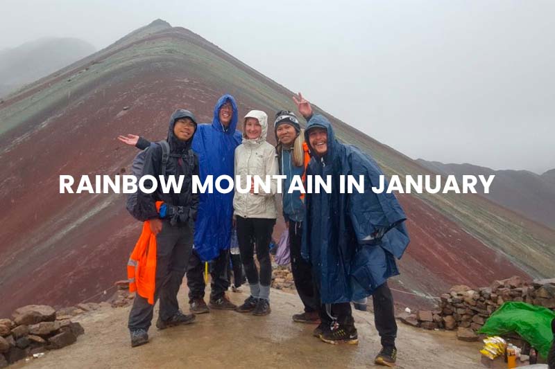 rainbow mountain in january