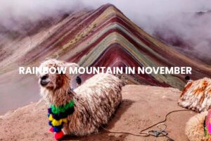 rainbow mountain in november